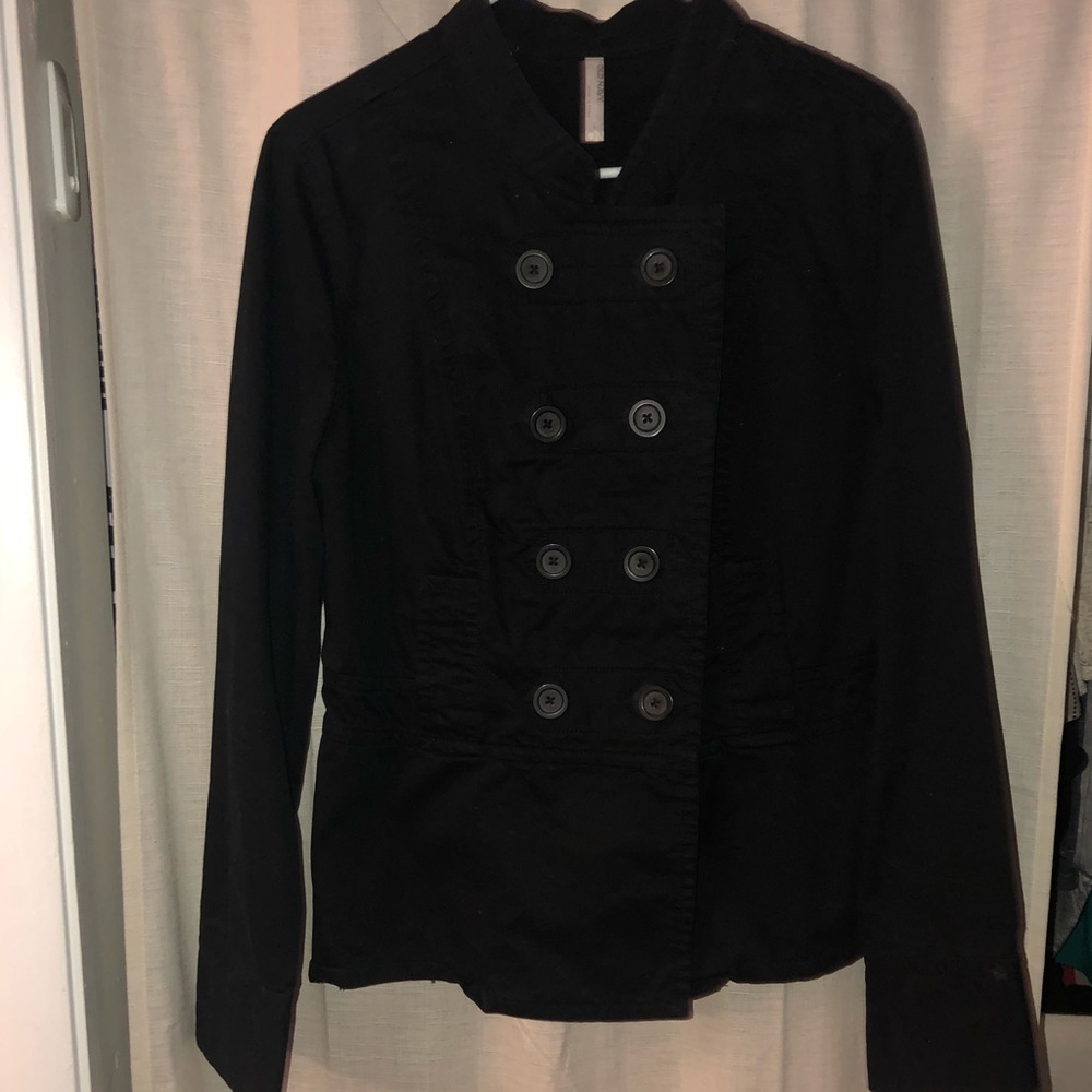 Black button up jacket